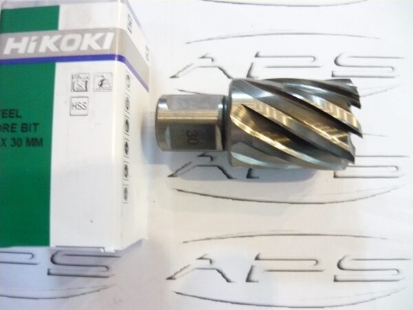 Carota 30 mm HSS Weldon 3/4", adancime taiere 30 mm Hikoki
