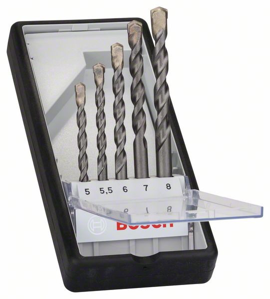 2607010526_bo_pro_u_a_1_890304.jpg Set de 5 burghie pentru beton Robust Line CYL-3, 5 - 8 mm - imagine 1