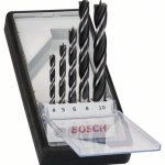 Set de 5 burghie cu cap asimetric Robust Line, 4 - 10 mm