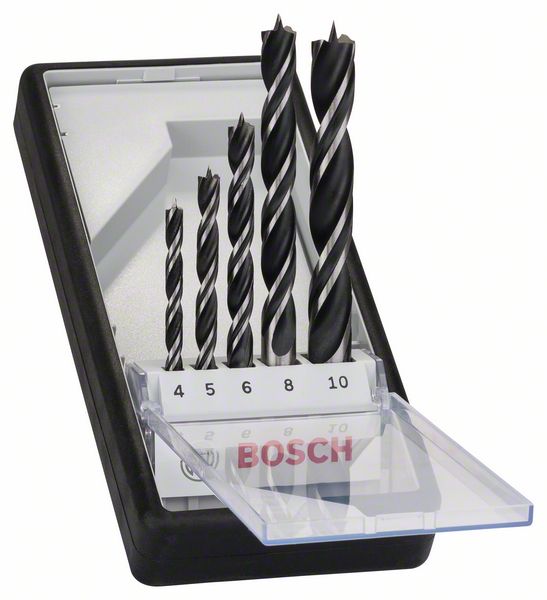 2607010527_bo_pro_u_a_1_890310.jpg Set de 5 burghie cu cap asimetric Robust Line, 4 - 10 mm - imagine 1