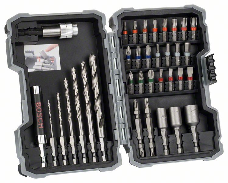 Burghie HSS si capete de surubelnita Extra Hard, PH, PZ, SL, H, T set 35 bucati Burghie HSS si capete de surubelnita Extra Hard, PH, PZ, SL, H, T set 35 bucati