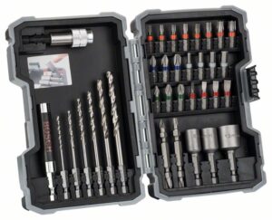 Set de burghie HSS-G si capete de surubelnita Extra Hard, PH, PZ, SL, H, T, 35 bucati