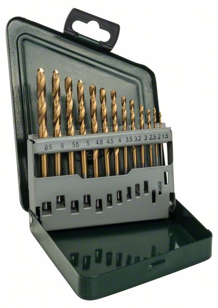 2607019436_bo_pl_u_a_1_845100.jpg Set de 13 burghie HSS-TiN pentru metal - imagine 1