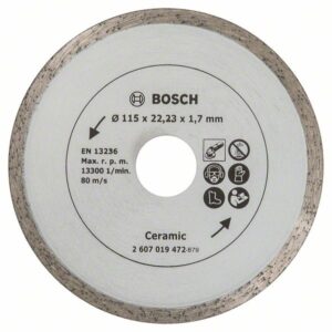 Disc de taiere diamantat pentru placi ceramice, Ø 115 mm
