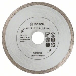 Disc de taiere diamantat pentru placi ceramice, Ø 125 mm