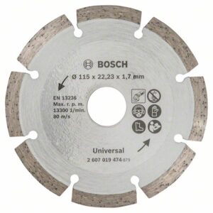 Disc de taiere diamantat pentru materiale de constructii, Ø 115 mm