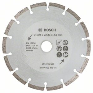 Disc de taiere diamantat pentru materiale de constructii, Ø 180 mm