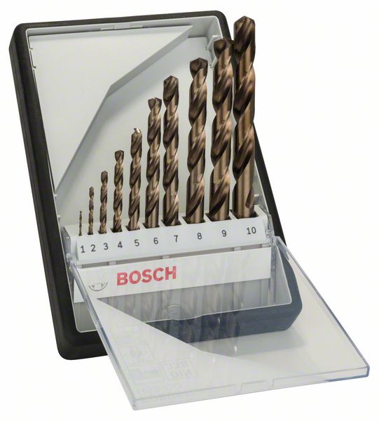 2607019925_bo_pro_u_a_1_845196.jpg Set de 10 burghie pentru metal Robust Line HSS-Co, 1 - 10 mm - imagine 1