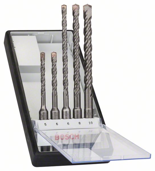 2607019927_bo_pro_u_a_1_898878.jpg Set de 5 burghie cu ciocan Robust Line SDS plus-5, 5 - 10 mm - imagine 1