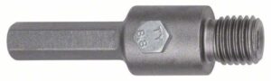 Tija de prindere hexagonala pentru carote cu filet M 16 11 mm, 80 mm