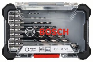 Set de burghie HSS Impact Control, 8 bucati