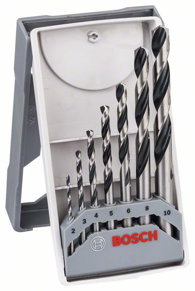 Set de burghie Bosch elicoidale HSS PointTeQ, Mini-X-Line 2 - 8 mm, 7 bucati Set de burghie Bosch elicoidale HSS PointTeQ, Mini-X-Line 2 - 8 mm, 7 bucati