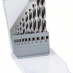 Set de burghie Bosch elicoidale HSS PointTeQ 1 - 10 mm, 10 bucati
