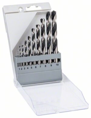 Set de burghie Bosch elicoidale HSS PointTeQ 1 - 10 mm, 10 bucati