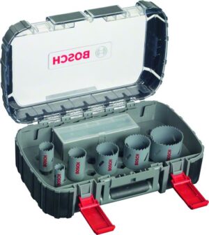 Carote HSS bi-metal pentru electricieni 22 - 65 mm set 11 bucati