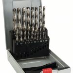 Set de 19 burghie pentru metal HSS-G ProBox, DIN 338, 135°