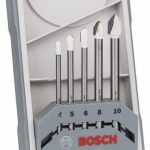 Set de 5 burghie pentru placi ceramice CYL-9 Ceramic, 4 - 10 mm