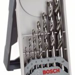 Set de 7 burghie Bosch pentru metal Mini-X-Line HSS-G, 135°, 2 - 10 mm