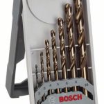 Set de 7 burghie Bosch pentru metal Mini-X-Line HSS-Co, 135°, 2 - 10 mm
