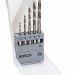 Set de 5 burghie Bosch pentru lemn cu tija hexagonala 2 - 6 mm