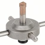 Cruce de centrare pentru carote diamantate pentru gaurire uscata si zencuire 62 mm