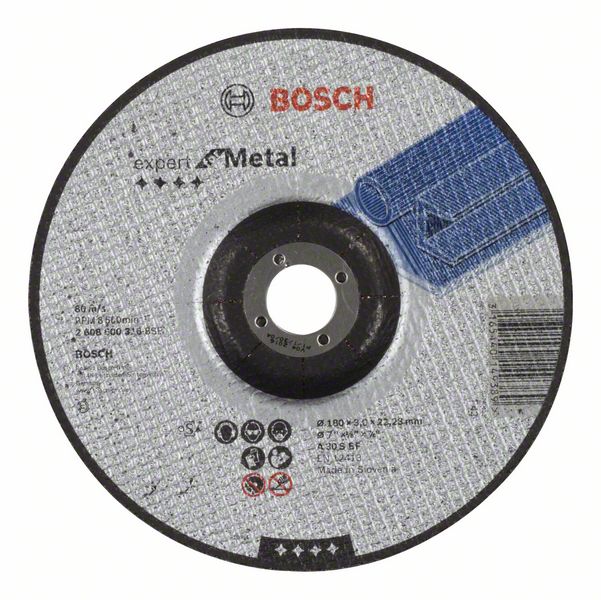Disc de taiere cu degajare Expert for Metal A 30 S BF, 180 mm, 3,0 mm Disc de taiere cu degajare Expert for Metal A 30 S BF, 180 mm, 3,0 mm