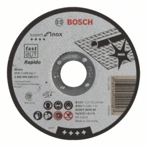 Disc taiere drept Expert pentru Inox - Rapido AS 60 T INOX BF, 115 mm, 1,0 mm