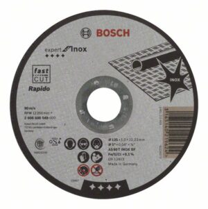 Disc taiere drept Expert for Inox - Rapido AS 60 T INOX BF, 125 mm, 1,0 mm