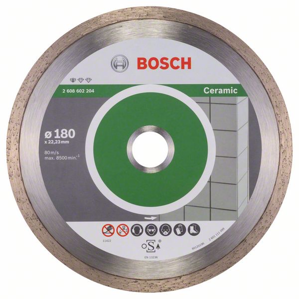 Disc diamantat Standard ceramica 180 x 22,23 x 1,6 x 7 mm Disc diamantat Standard ceramica 180 x 22,23 x 1,6 x 7 mm