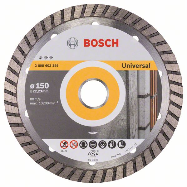 Disc diamantat Standard Universal Turbo 150 x 22,23 x 2,5 x 10 mm Disc diamantat Standard Universal Turbo 150 x 22,23 x 2,5 x 10 mm
