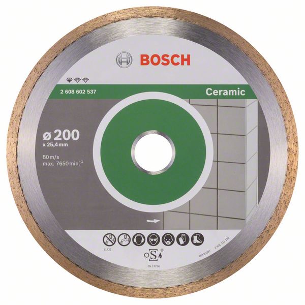 Disc diamantat Standard ceramica 200 x 25,40 x 1,6 x 7 mm Disc diamantat Standard ceramica 200 x 25,40 x 1,6 x 7 mm