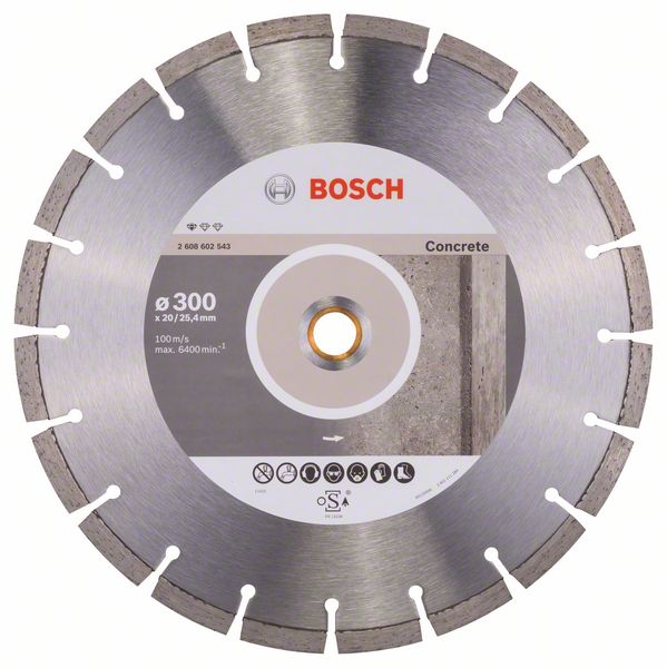 Disc diamantat Standard pentru beton 300 x 20/25,40 x 2,8 x 10 mm Disc diamantat Standard pentru beton 300 x 20/25,40 x 2,8 x 10 mm
