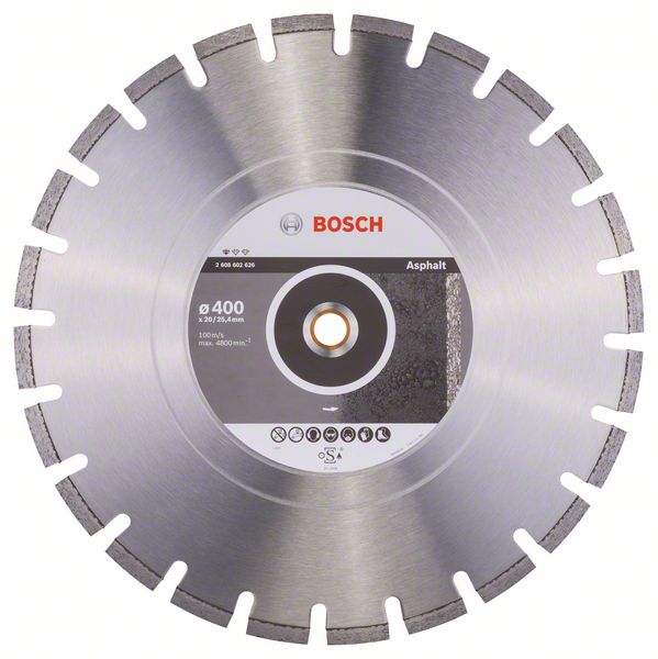 Disc diamantat Standard pentru asfalt 400 x 20/25,40 x 3,6 x 10 mm Disc diamantat Standard pentru asfalt 400 x 20/25,40 x 3,6 x 10 mm