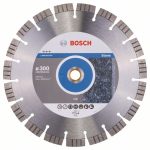 Disc diamantat Best pentru piatra 300 x 20,00+25,40 x 2,8 x 15 mm