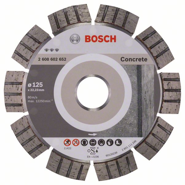 Disc diamantat beton 125x22,23x2,2x12 mm Disc diamantat beton 125x22,23x2,2x12 mm