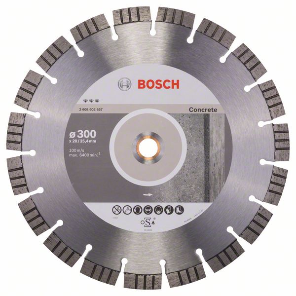 2608602657_bo_pro_u_f_1_751710.jpg Disc diamantat Best for Concrete 300 x 20,00+25,40 x 2,8 x 15 mm - imagine 1
