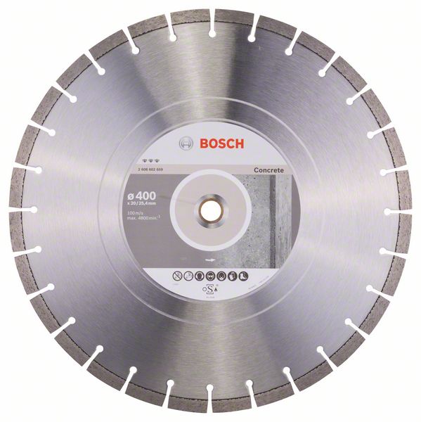 Disc diamantat Best pentru beton 400 x 20,00 + 25,40 x 3,2 x 12 mm Disc diamantat Best for Concrete 400 x 20,00 + 25,40 x 3,2 x 12 mm
