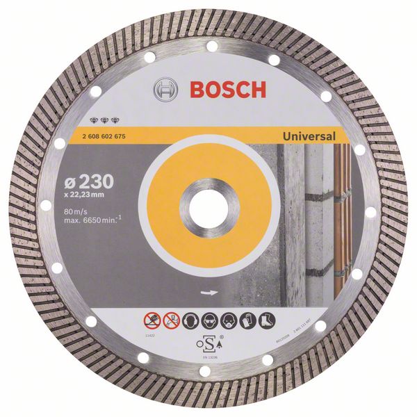 Disc diamantat Best Universal Turbo 230x22,23x2,5x15 mm Disc diamantat Best Universal Turbo 230x22,23x2,5x15 mm