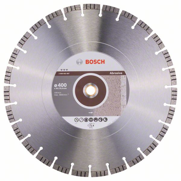 Disc diamantat Best materiale abrazive 400x20,00+25,40x3,2x12 mm Disc diamantat Best materiale abrazive 400x20,00+25,40x3,2x12 mm