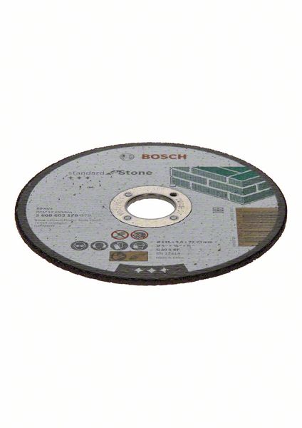 Disc de taiere drept Standard pentru piatra C 30 S BF 125 mm 22,23 mm 3,0 mm Disc de taiere drept Standard pentru piatra C 30 S BF 125 mm 22,23 mm 3,0 mm