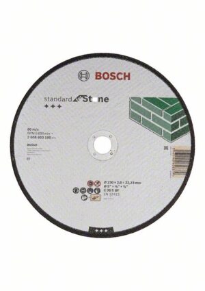 Disc de taiere drept Standard pentru piatra C 30 S BF 230 mm 22,23 mm 3,0 mm