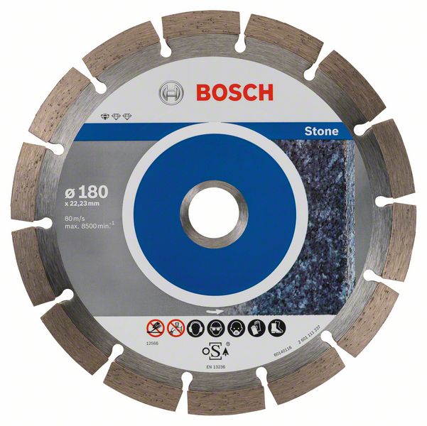 Disc diamantat Standard pentru piatra 180 x 22,23 x 2 x 10 mm Disc diamantat Standard pentru piatra 180 x 22,23 x 2 x 10 mm