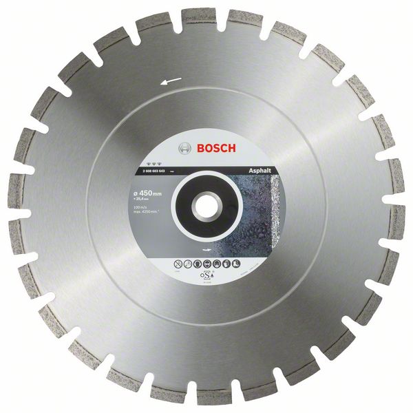 Disc diamantat Best pentru asfalt 450x25,40x3,6x12 mm Disc diamantat Best for Asphalt 450x25,40x3,6x12 mm
