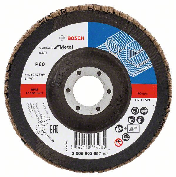 Disc de slefuire evantai X431 Standard Metal 125 mm Disc de slefuire evantai X431 Standard Metal 125 mm