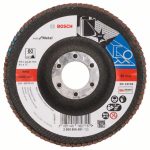 Disc de slefuire evantai X571, Best for Metal D= 115 mm; G= 60, cu degajare