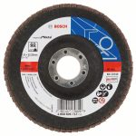Disc de slefuire evantai X551, Bosch Expert metal D= 125 mm; G= 60, cu degajare