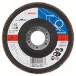 Disc de slefuire evantai X551, Bosch Expert metal D= 115 mm; G= 40, cu degajare