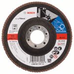 Disc de slefuire evantai X571, Best for Metal D= 115 mm; G= 120, cu degajare
