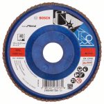 Disc de slefuire evantai X571, BoschBest metal D= 115 mm; G= 40, drept