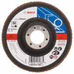Disc de slefuire evantai X551, Bosch Expert metal D= 115 mm; G= 60, cu degajare